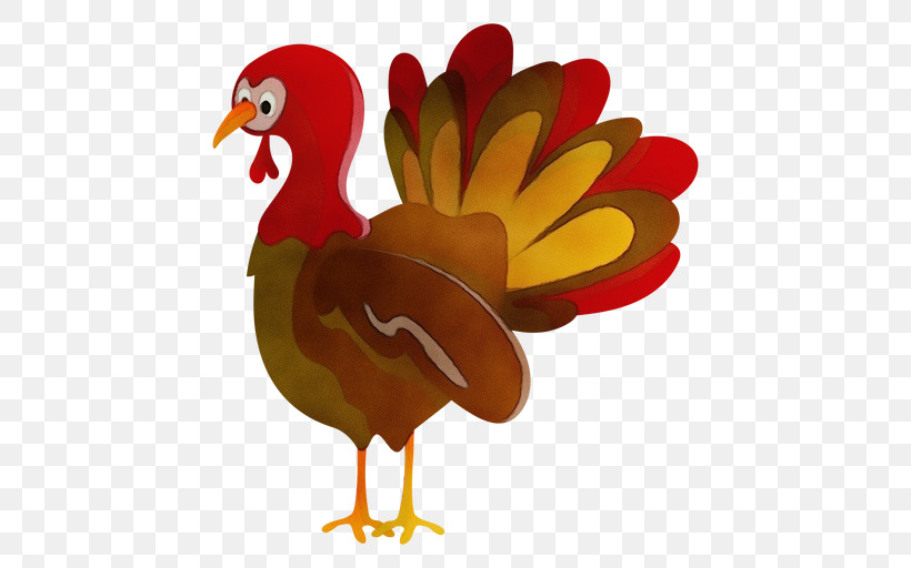 Fowl Chicken Poultry Livestock Beak, PNG, 512x512px, Watercolor, Beak, Cartoon, Chicken, Fowl Download Free