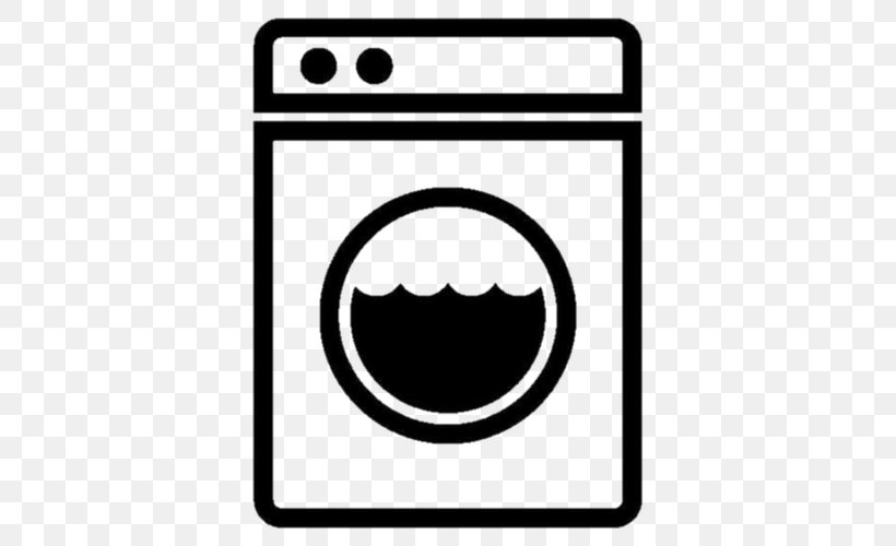 Washing Machines Laundry Symbol Combo Washer Dryer, PNG, 500x500px, Washing Machines, Bathroom, Black, Black And White, Cleaning Download Free