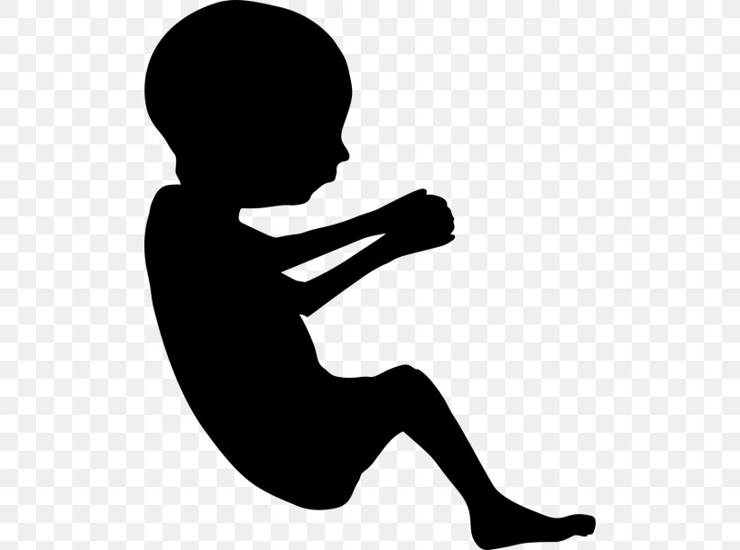 Fetus Pregnancy Infant Silhouette Clip Art, PNG, 500x610px, Fetus, Abortion, Arm, Black And White, Child Download Free