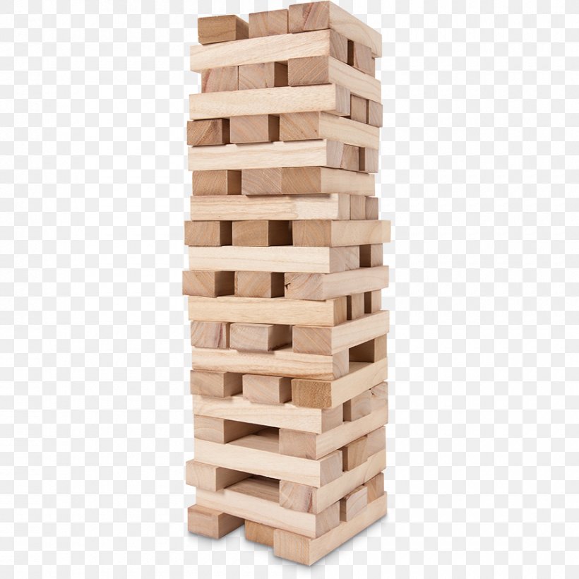 Jenga Toy Block Large Wood Tower Game 48 Pieces, PNG, 900x900px, Jenga, Brick, Furniture, Game, Hardwood Download Free