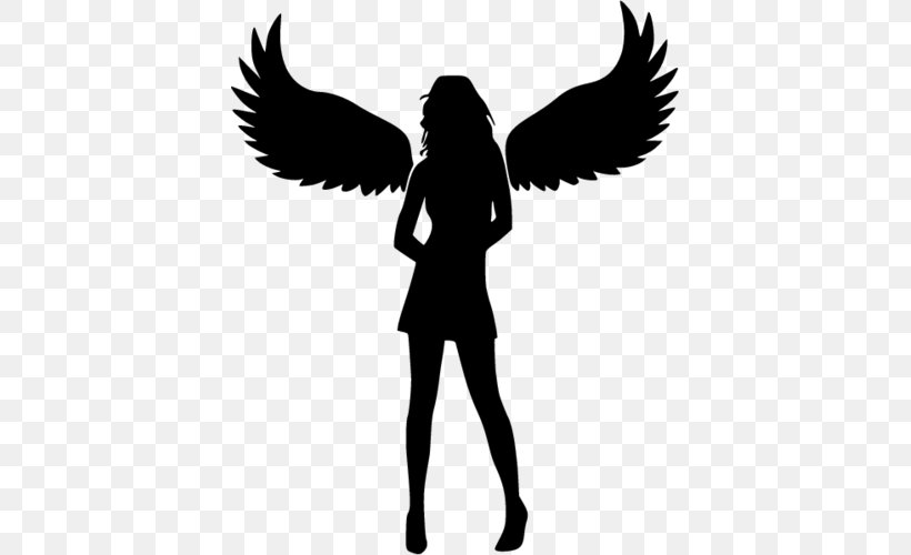 Sticker Wall Decal T-shirt Vinyl Group, PNG, 500x500px, Sticker, Angel, Blackandwhite, Clothing, Decal Download Free