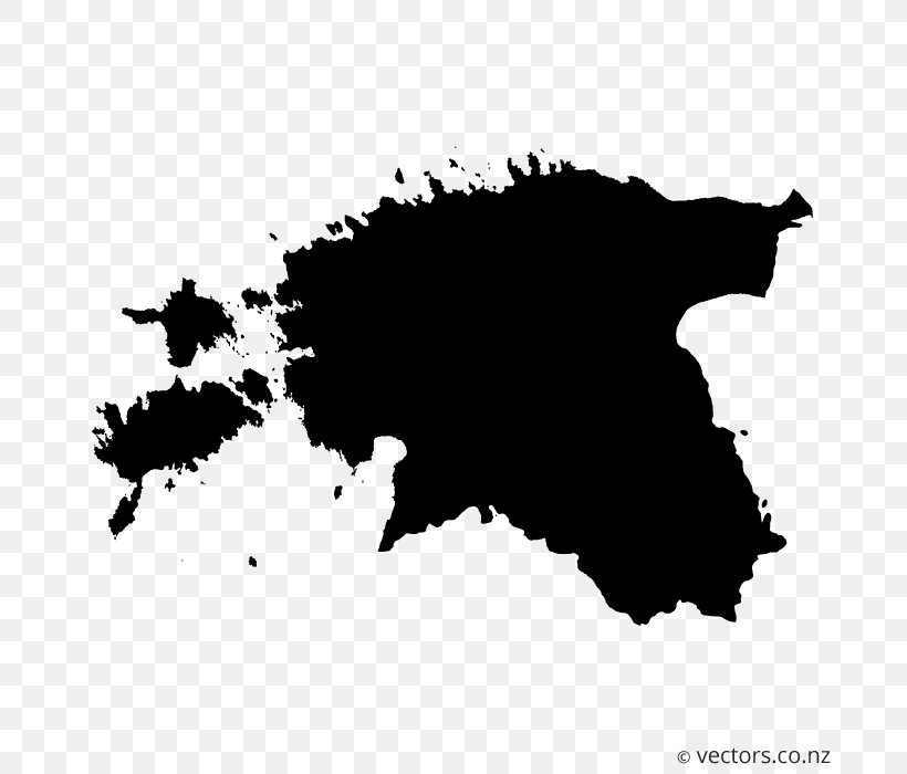 Estonia Vector Map, PNG, 700x700px, Estonia, Black, Black And White, Blank Map, Border Download Free
