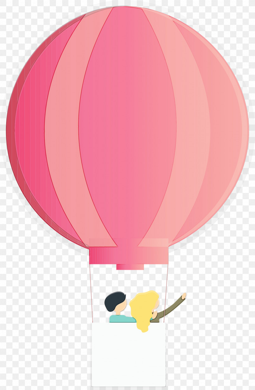 Hot Air Balloon, PNG, 1963x3000px, Hot Air Balloon, Balloon, Cartoon, Floating, Magenta Download Free