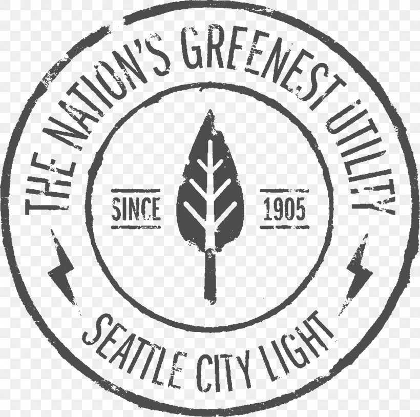 Seattle City Light Public Utility Logo Electric Utility, PNG, 1723x1711px, Seattle, Area, Art, Black And White, Brand Download Free