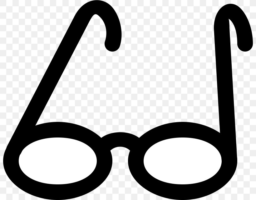Glasses Spectacles Clip Art, PNG, 800x640px, Glasses, Area, Black And White, Eyewear, Monochrome Photography Download Free