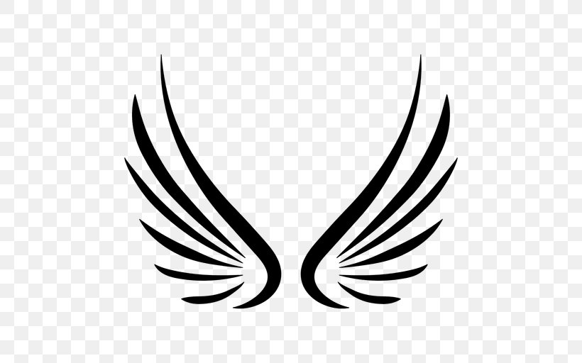 Logo Wing, PNG, 512x512px, Logo, Beak, Bird, Black And White, Feather Download Free
