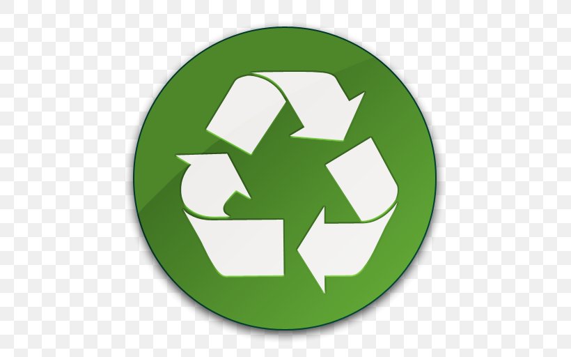 Recycling Symbol Rubbish Bins & Waste Paper Baskets Reuse, PNG, 512x512px, Recycling, Grass, Green, Leaf, Material Download Free
