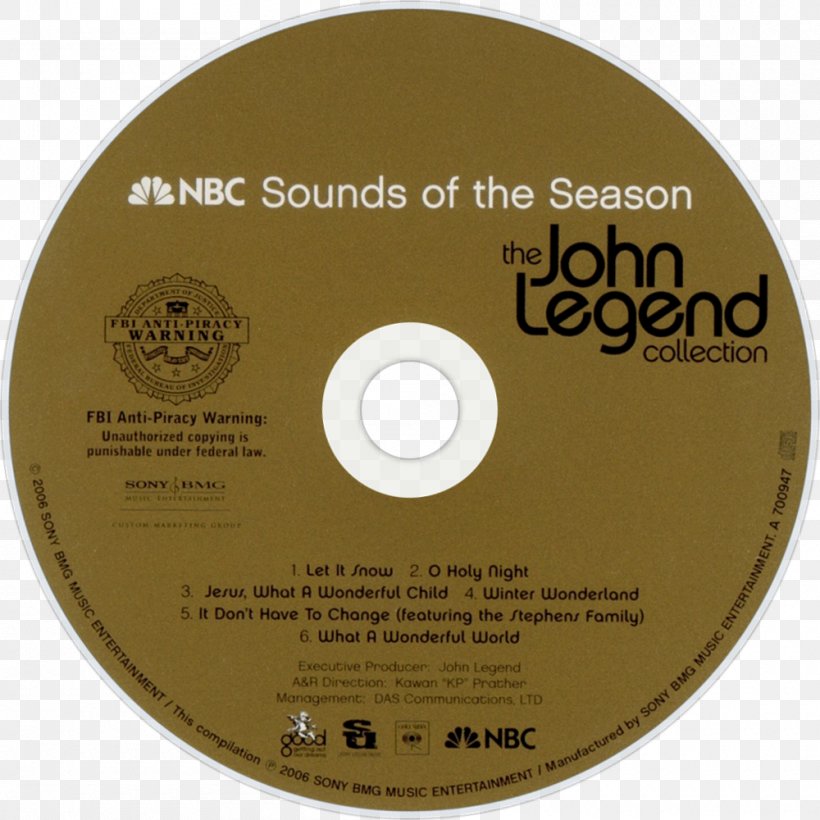 Compact Disc Sounds Of The Season: The John Legend Collection Darkness And Light All Of Me Disk Image, PNG, 1000x1000px, Compact Disc, All Of Me, Brand, Copyright Infringement, Data Storage Device Download Free