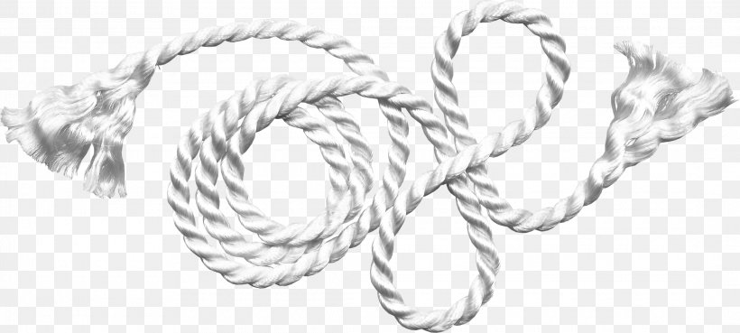 Dynamic Rope Rope Chain Clip Art, PNG, 2180x982px, Rope, Black And White, Body Jewelry, Digital Image, Dynamic Rope Download Free