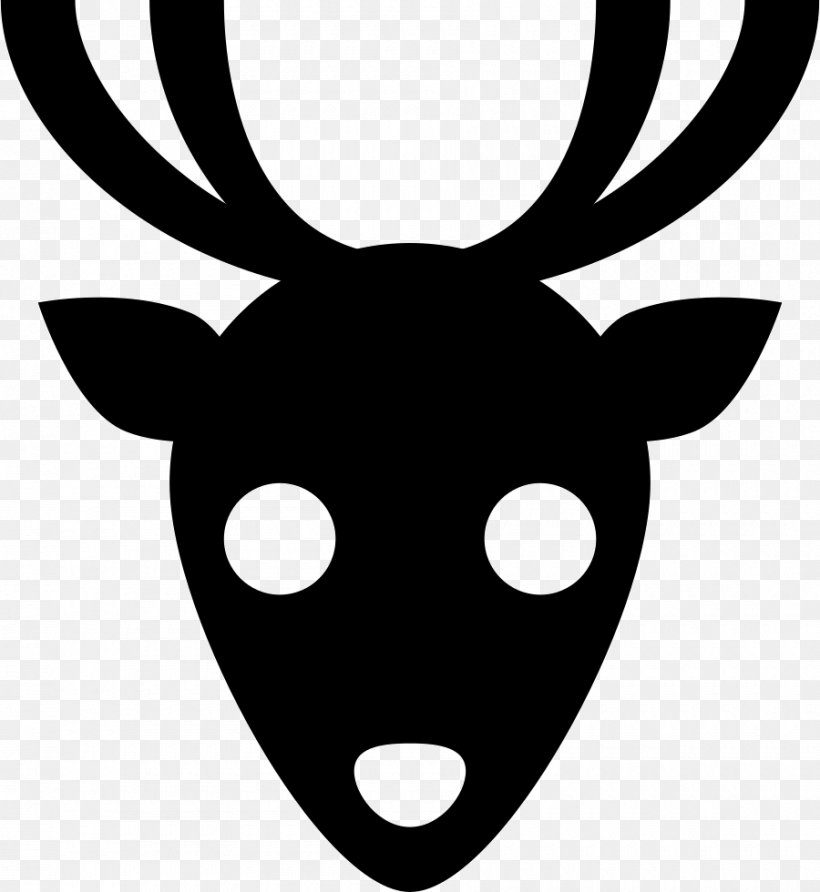 Reindeer Clip Art, PNG, 900x980px, Reindeer, Antler, Black And White, Deer, Head Download Free