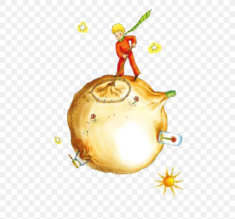 The Little Prince Illustration, PNG, 650x765px, Little Prince, Antoine De Saintexupxe9ry, Christmas Ornament, Food, Fruit Download Free