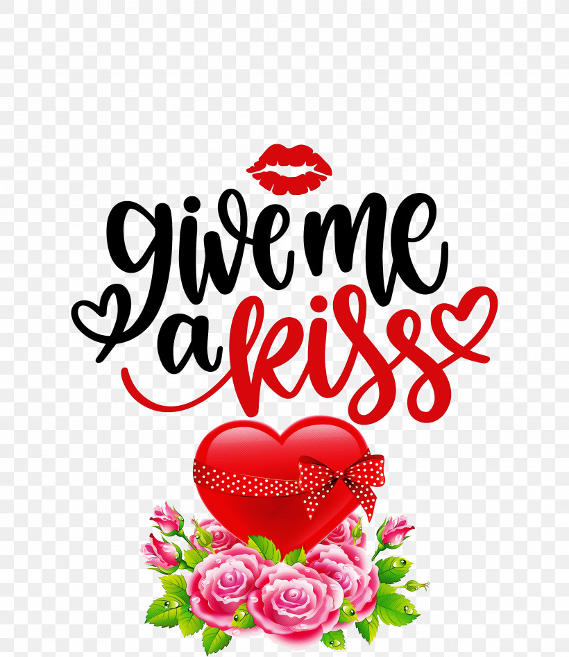 Give Me A Kiss Valentines Day Love, PNG, 2597x3000px, Valentines Day, Flower, Heart, Kiss, Love Download Free