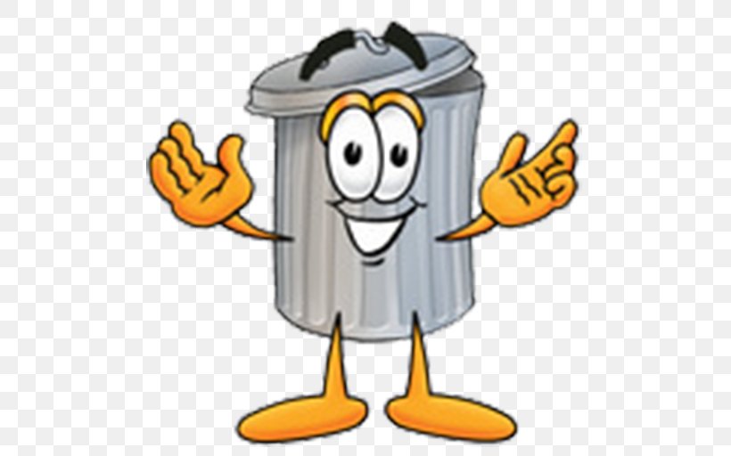Rubbish Bins & Waste Paper Baskets Clip Art Recycling Cartoon, PNG, 512x512px, Rubbish Bins Waste Paper Baskets, Area, Artwork, Beak, Bulky Waste Download Free