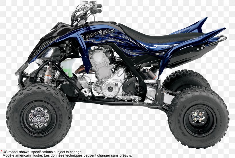 Yamaha Motor Company Yamaha Raptor 700R Yamaha YFZ450 All-terrain Vehicle Motorcycle, PNG, 2000x1349px, Yamaha Motor Company, All Terrain Vehicle, Allterrain Vehicle, Auto Part, Automotive Exhaust Download Free