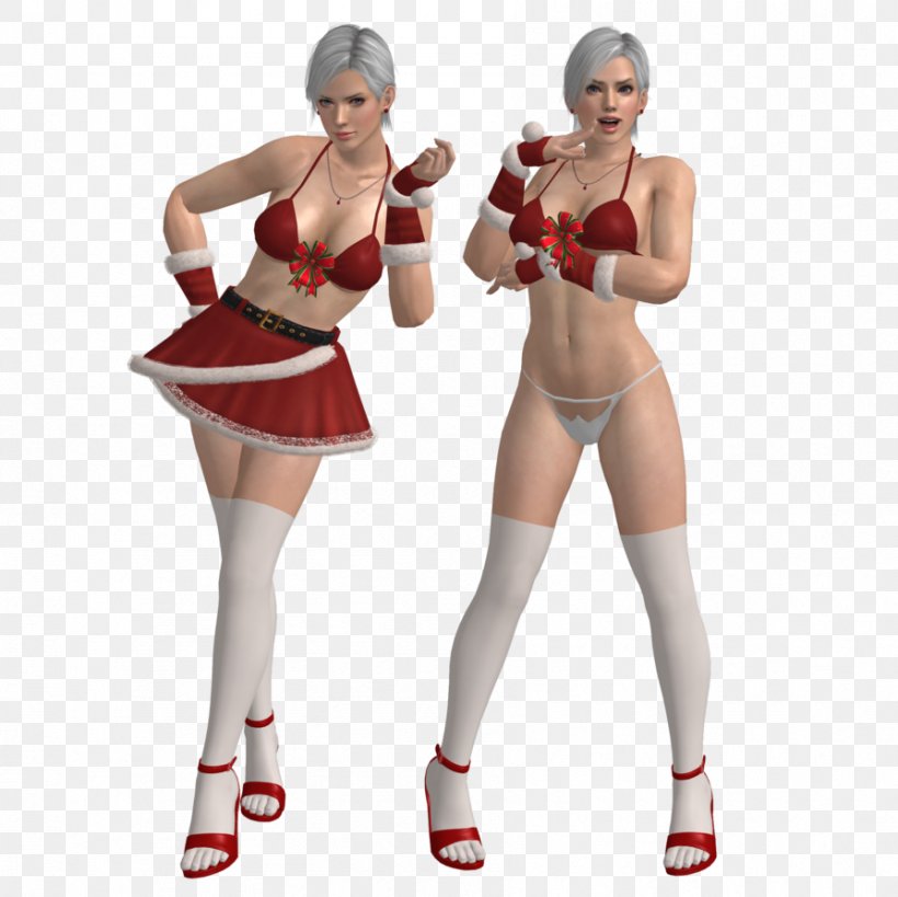 Dead Or Alive 5 Last Round Santa Claus Dead Or Alive 4 Costume, PNG, 894x893px, Watercolor, Cartoon, Flower, Frame, Heart Download Free