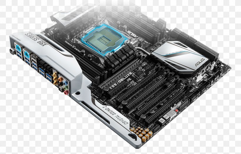 LGA 2011 Intel X99 X99 Premium Motherboard X99-DELUXE CPU Socket, PNG, 967x620px, Lga 2011, Asus, Atx, Central Processing Unit, Computer Component Download Free