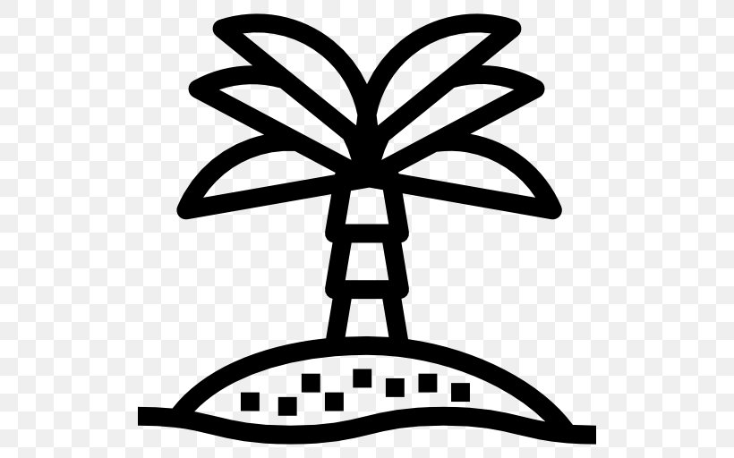 Date Palm Desert Clip Art, PNG, 512x512px, Date Palm, Arecaceae, Artwork, Black And White, Botany Download Free