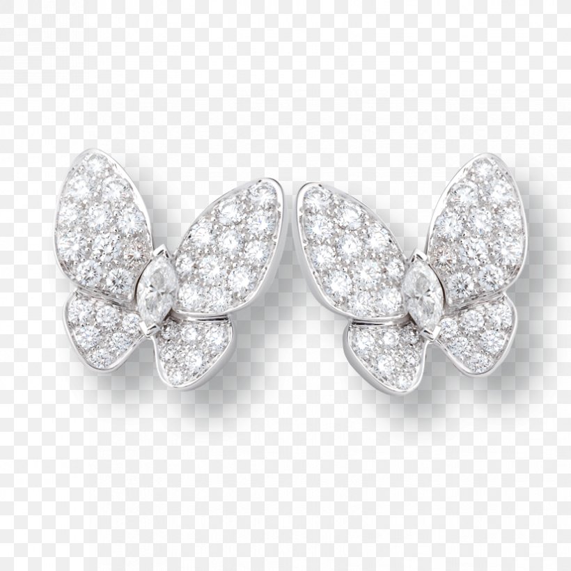 Earring Van Cleef & Arpels Cartier Love Bracelet Bulgari, PNG, 825x825px, Earring, Body Jewelry, Bracelet, Bulgari, Butterfly Download Free