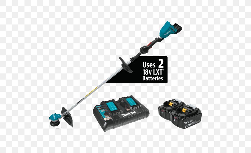 Battery Charger Makita String Trimmer Lithium-ion Battery Tool, PNG, 500x500px, Battery Charger, Ampere Hour, Cable, Chainsaw, Cordless Download Free
