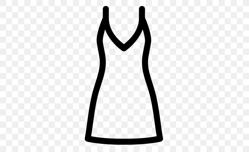 Dress Slip Clothing Fashion, PNG, 500x500px, Dress, Black, Black And White, Clothing, Clothing Sizes Download Free