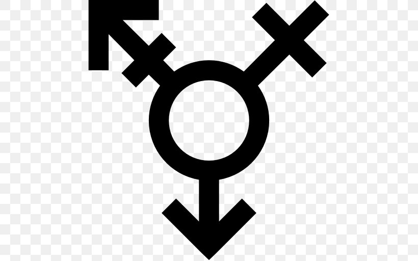 Transgender Gender Symbol Transsexualism, PNG, 512x512px, Transgender, Astrological Symbols, Black And White, Female, Gender Download Free