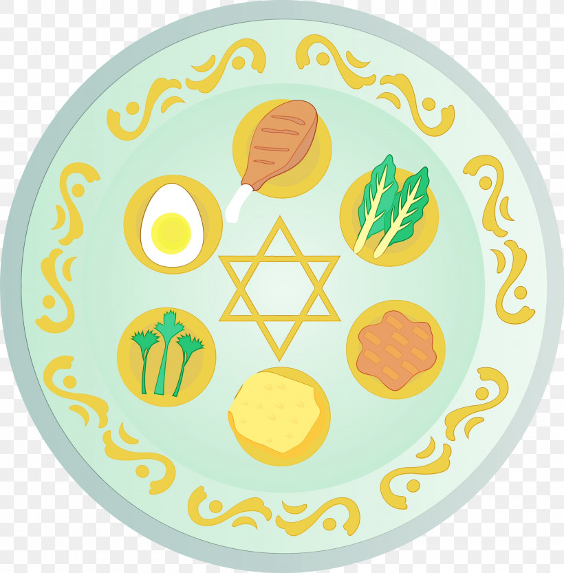 Yellow Dishware Plate Tableware Serveware, PNG, 2953x3000px, Happy Passover, Circle, Dinnerware Set, Dishware, Oval Download Free