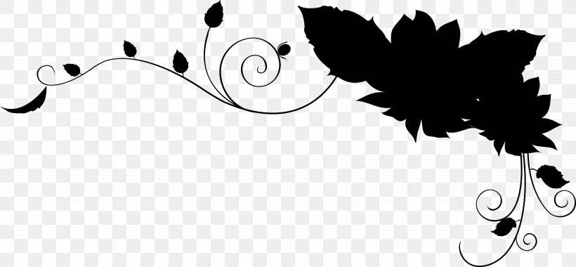 Clip Art Graphic Design Illustration Plant Stem Leaf, PNG, 7820x3627px, Plant Stem, Art, Blackandwhite, Calligraphy, Cartoon Download Free
