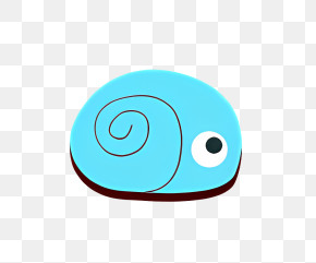Eyeball - Blue Snail With Spiral Shell PNG