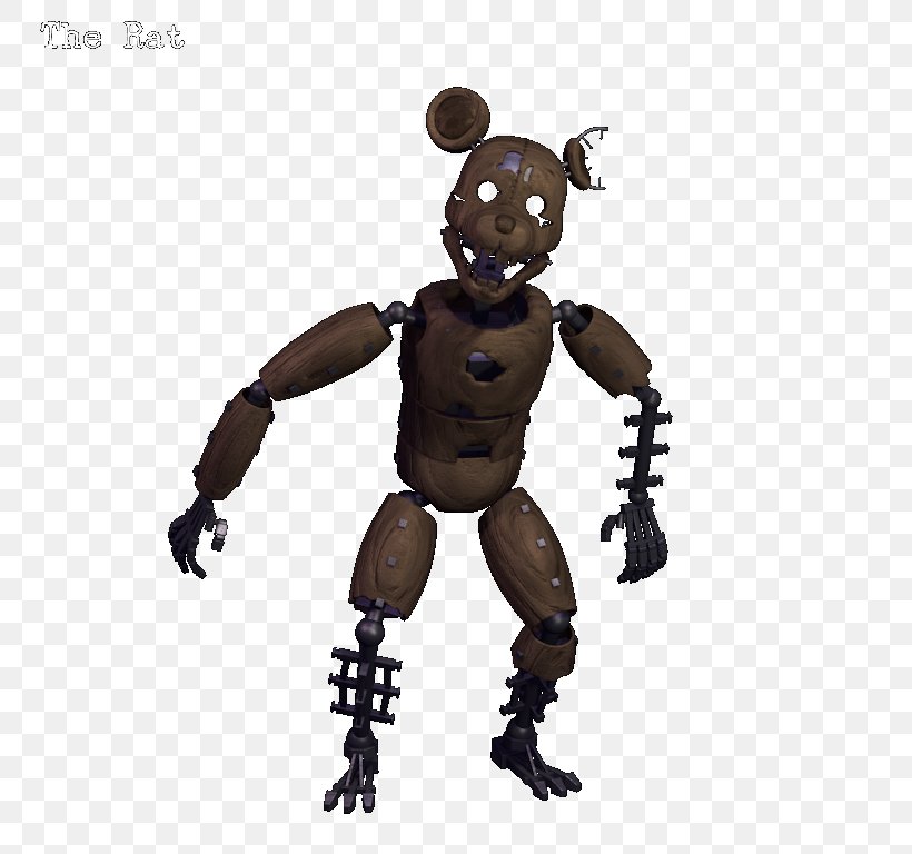 Five Nights At Freddy's 4 Rat Five Nights At Freddy's 3 Freddy Fazbear's Pizzeria Simulator, PNG, 768x768px, Rat, Animatronics, Carnivoran, Fictional Character, Game Download Free