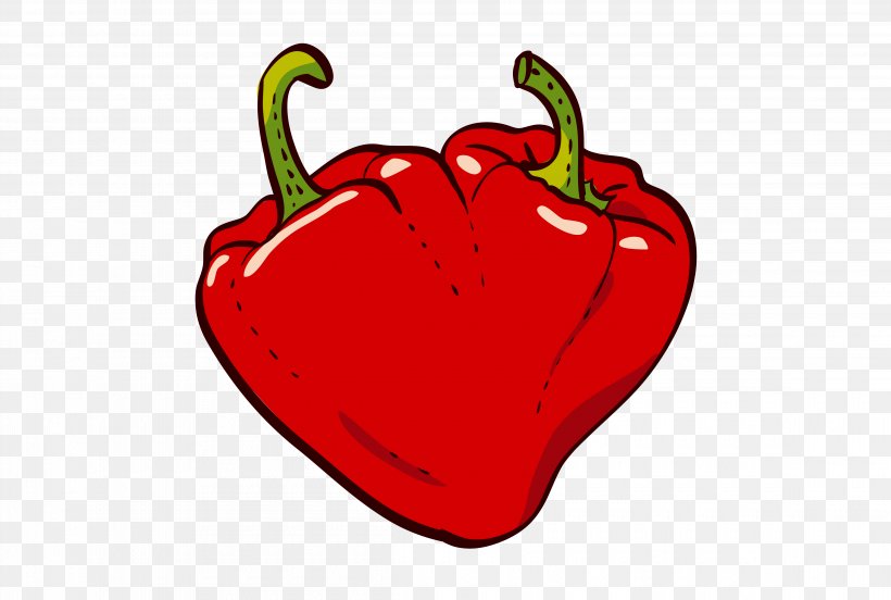 Illustrator Chili Pepper Royalty-free Heart, PNG, 4600x3100px, Illustrator, Bell Pepper, Bell Peppers And Chili Peppers, Cayenne Pepper, Chili Pepper Download Free