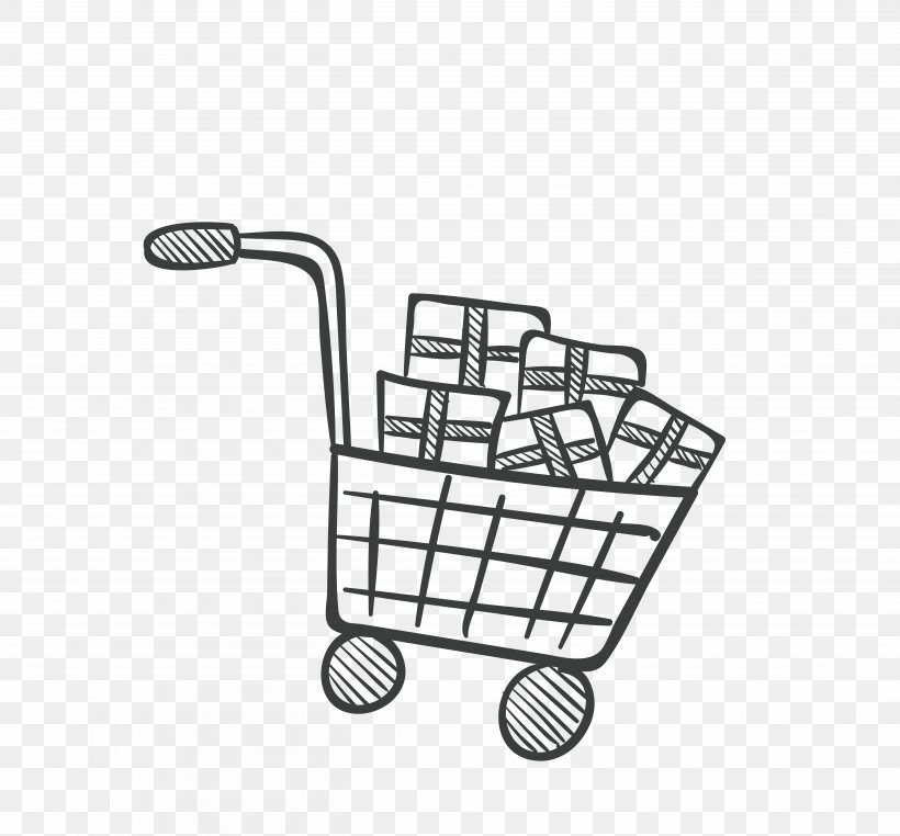 Online Shopping Shopping Cart, PNG, 5213x4848px, Shopping, Area, Bag, Black And White, Cart Download Free