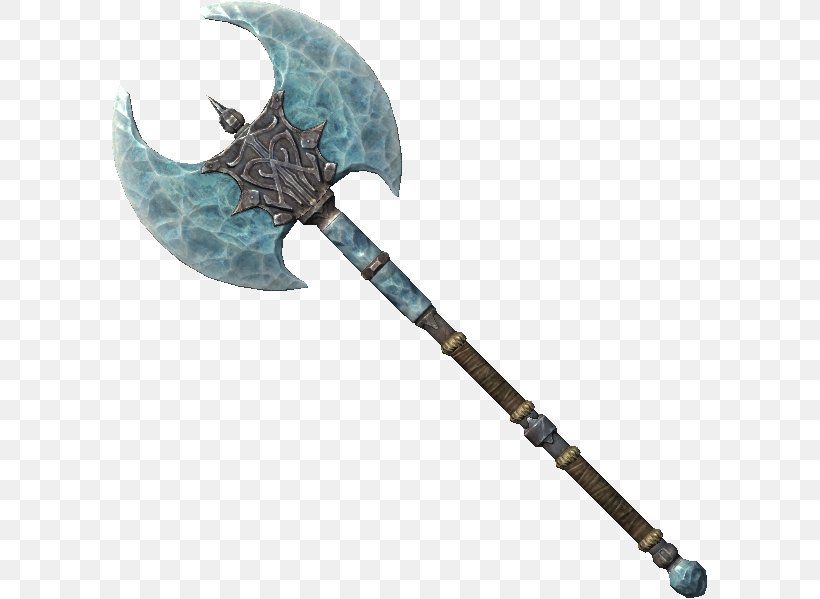 Axe - The Elder Scrolls V: Skyrim â€“ Dragonborn Oblivion Battle Axe War Hammer PNG