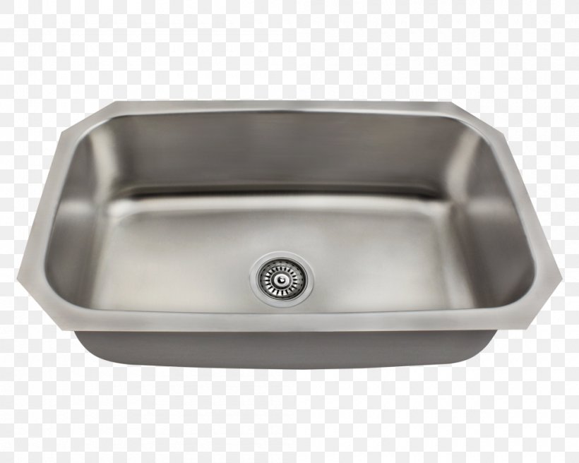 Kitchen Sink Brushed Metal Stainless Steel, PNG, 1000x800px, Sink, Bathroom, Bathroom Sink, Bowl, Brushed Metal Download Free