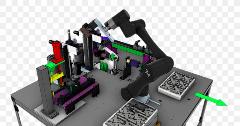 Robotic Arm Cobot Machine Tending Industrial Robot, PNG, 1100x581px, Robot, Cobot, Electronic Component, Electronics, Electronics Accessory Download Free