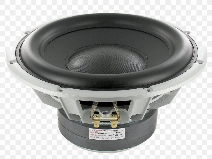 Subwoofer Scan-Speak Loudspeaker Excursion, PNG, 1000x750px, Subwoofer, Audio, Audio Equipment, Bass, Car Subwoofer Download Free