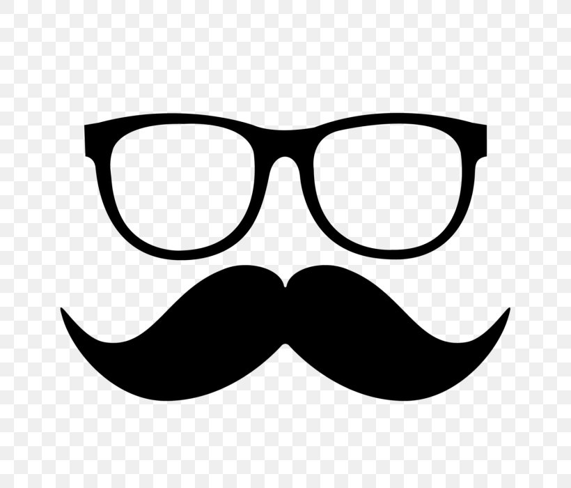 Moustache Hipster Beard Clip Art, PNG, 700x700px, Moustache, Beard, Black, Black And White, Eyewear Download Free