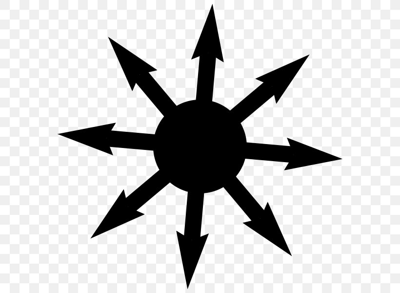 Chaos Magic Symbol Of Chaos Sigil Magick, PNG, 600x600px, Chaos Magic, Artwork, Belief, Black And White, Esotericism Download Free