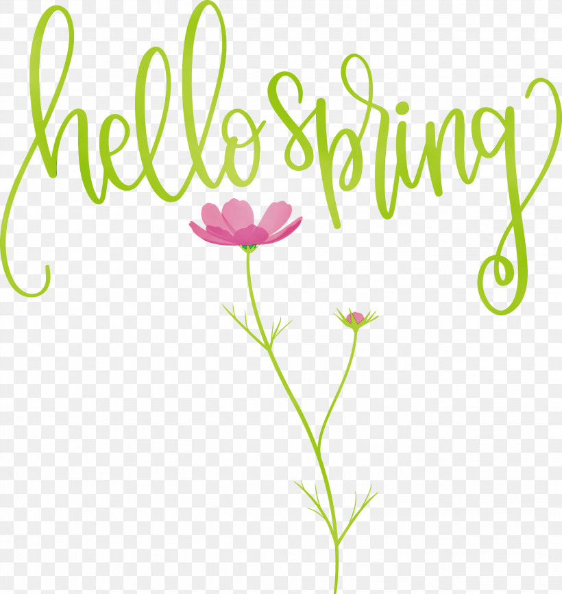 Floral Design, PNG, 2839x2999px, Hello Spring, Cut Flowers, Data, Floral Design, Meter Download Free