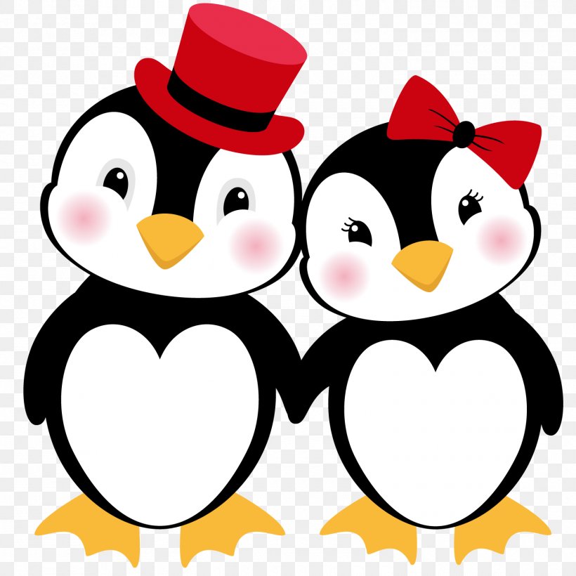 Penguin Clip Art Paper Love Cartoon, PNG, 1500x1500px, Penguin, Artwork, Beak, Bird, Cartoon Download Free