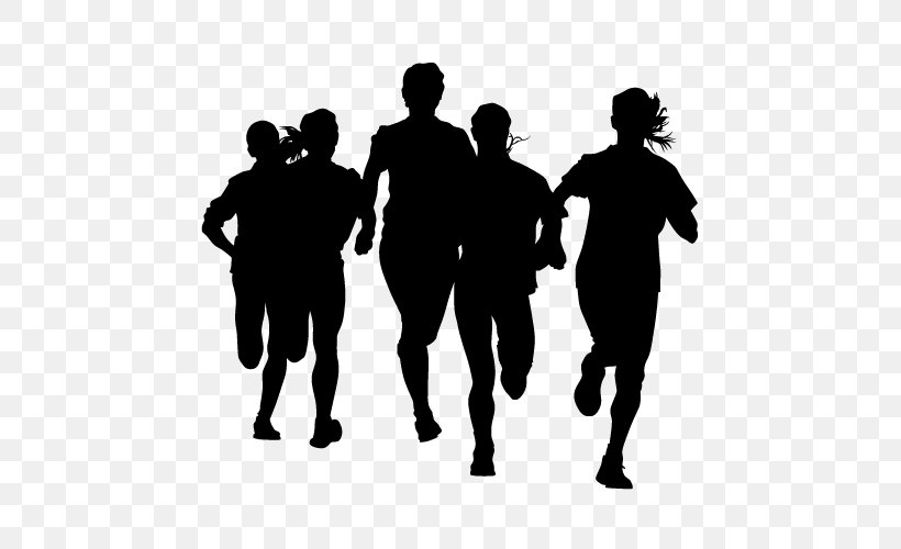 Running Sprint Marathon, PNG, 500x500px, Running, Black, Black And White, Human, Human Behavior Download Free