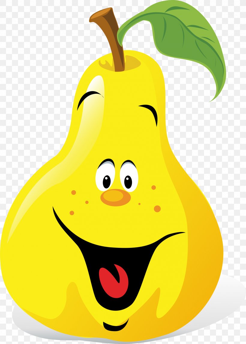 Cartoon Pyrus Xd7 Bretschneideri Clip Art, PNG, 1714x2400px, Cartoon, Food, Fruit, Happiness, Organism Download Free