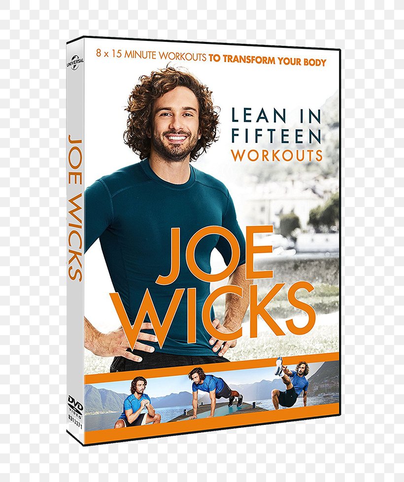 Joe Wicks Lean In 15: 15 Minute Meals And Workouts To Keep You Lean And Healthy Lean In 15: 15 Minute Meals And Workouts For Your Ultimate Body The Fat-Loss Plan: 100 Quick And Easy Recipes With Workouts DVD, PNG, 597x978px, Joe Wicks, Advertising, Amazoncom, Dvd, Exercise Download Free