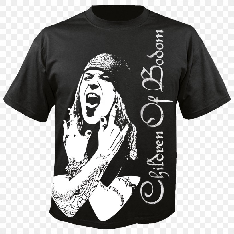 T-shirt Children Of Bodom Clothing Heavy Metal, PNG, 1000x1000px, Tshirt, Black, Brand, Children Of Bodom, Clothing Download Free