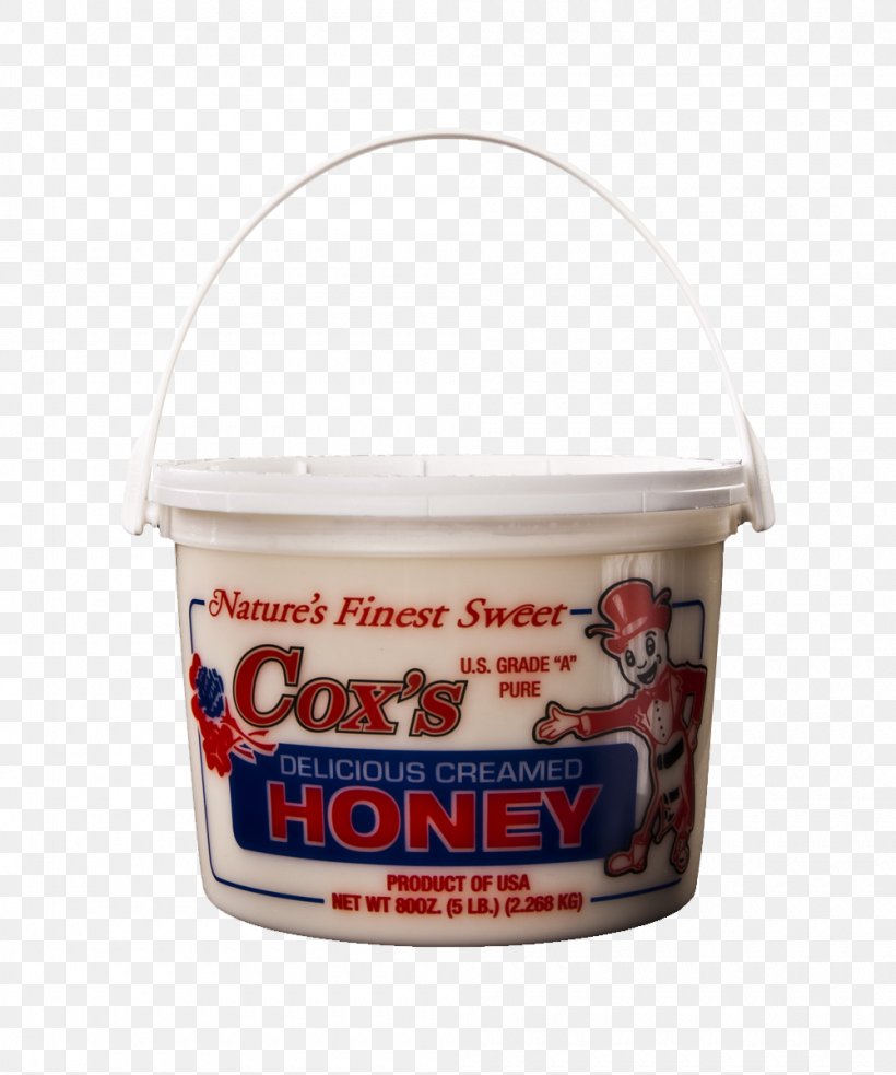 Creamed Honey Cox's Honey Food Pail, PNG, 1000x1200px, Creamed Honey, Bucket, Cream, Flavor, Food Download Free