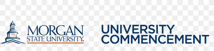 Morgan State University Logo Graduation Ceremony Commencement Speech, PNG, 3585x860px, Morgan State University, Banner, Blue, Brand, Ceremony Download Free