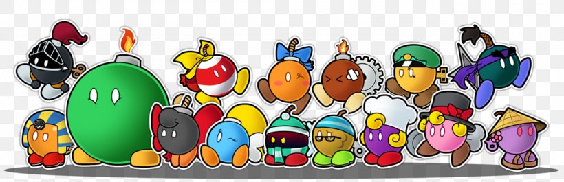 New Super Mario Bros. U Paper Mario: Sticker Star, PNG, 1280x415px, New Super Mario Bros, Art, Bobomb, Bombette, Goomba Download Free