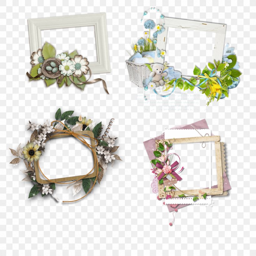 Picture Frames Floral Design, PNG, 1000x1000px, Picture Frames, Decor, Digital Photo Frame, Editing, Floral Design Download Free