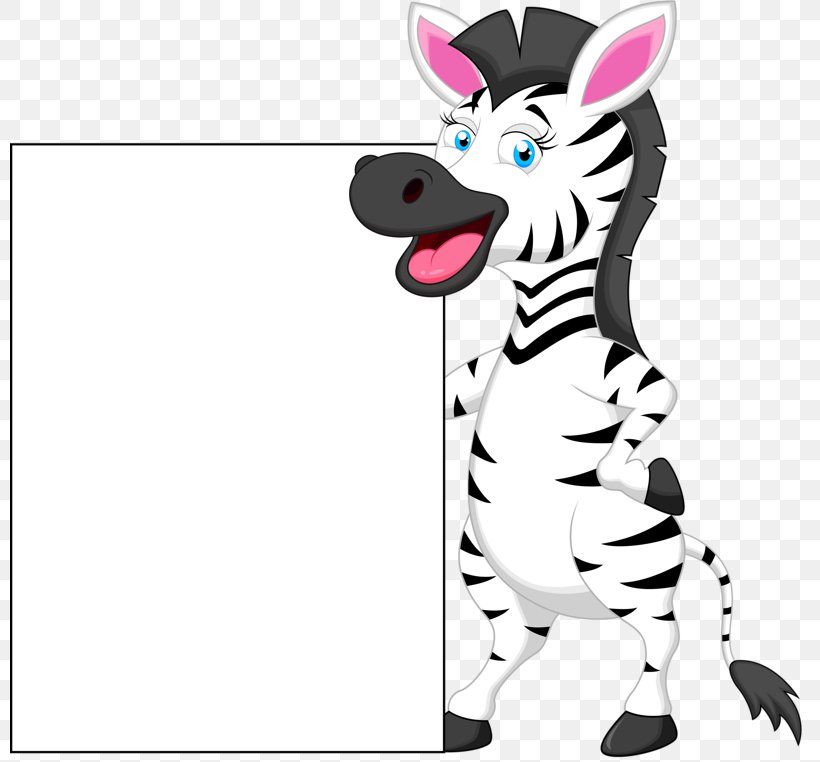 Zebra Cartoon Clip Art, PNG, 800x762px, Cartoon, Carnivoran, Clip Art, Dog Like Mammal, Fictional Character Download Free