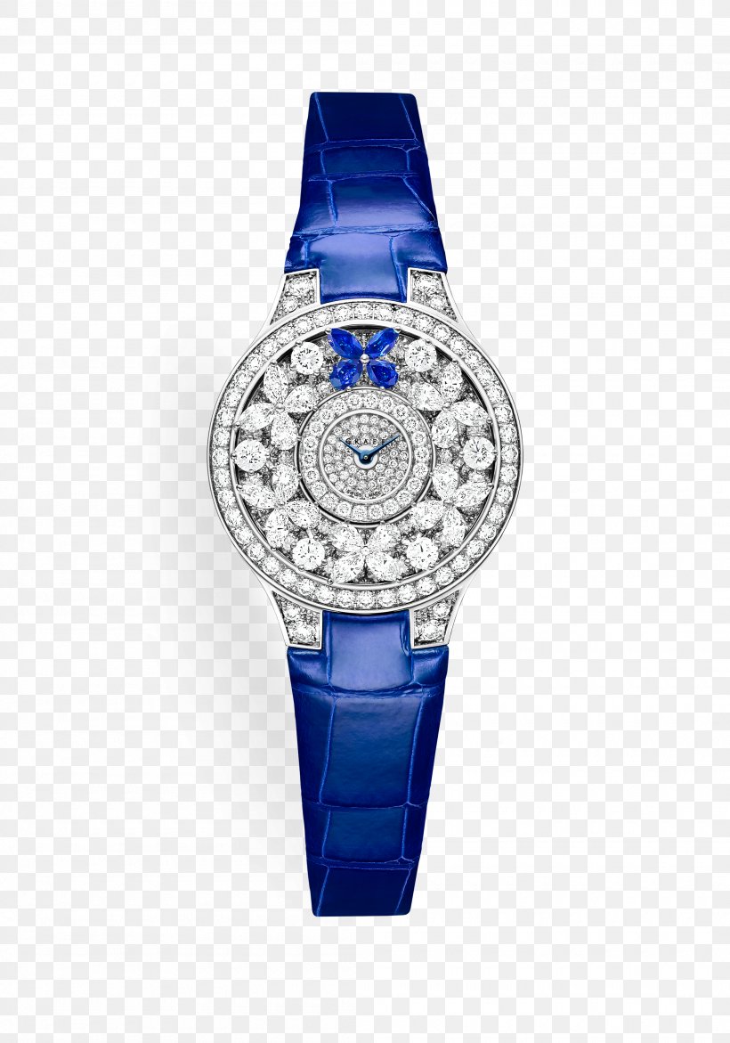 Graff Diamonds Watch Sapphire Clock, PNG, 2100x3000px, Graff Diamonds, Clock, Cobalt Blue, Colored Gold, Dial Download Free
