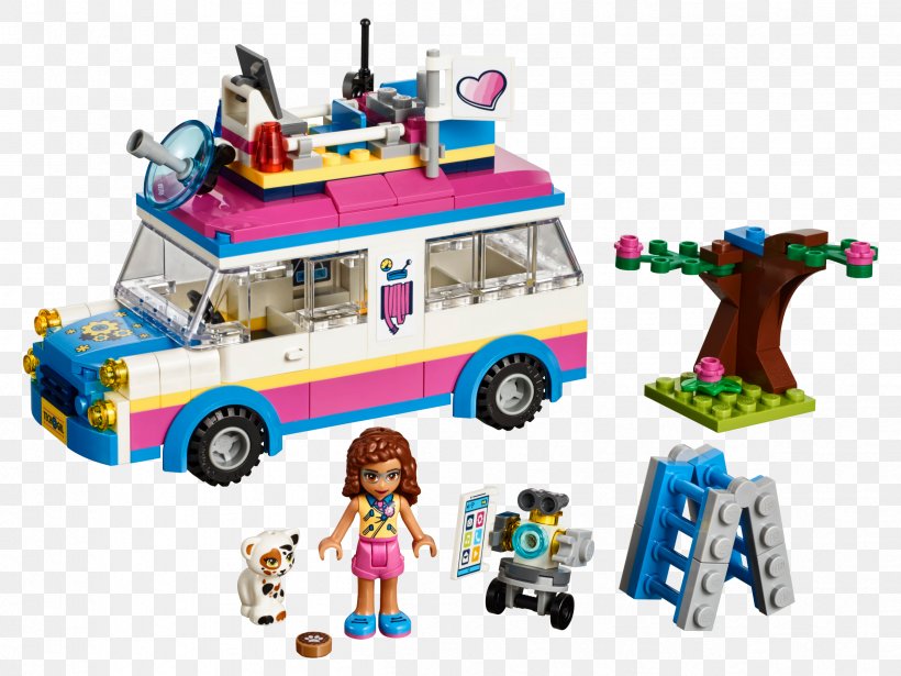 LEGO 41333 Friends Olivia's Mission Vehicle LEGO Friends Toy Block, PNG, 2399x1800px, Lego Friends, Construction Set, Doll, Lego, Lego Minifigure Download Free